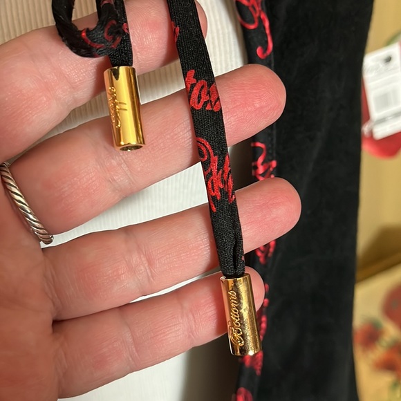 Vtg Y2k APPLE BOTTOM Size Small Hoodie Logo SPELL-OUT BUMM TerryCloth Tie NEW - Picture 12 of 16